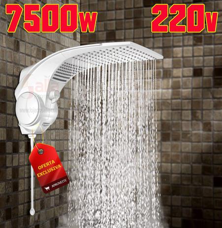 Ducha / Chuveiro Elétrico Duo Shower Quadra Eletrônica 220v 7500w - Lorenzetti Menor preço em Ducha / Chuveiro Elétrico Duo Shower Quadra Eletrônica 220v 7500w - Lorenzetti