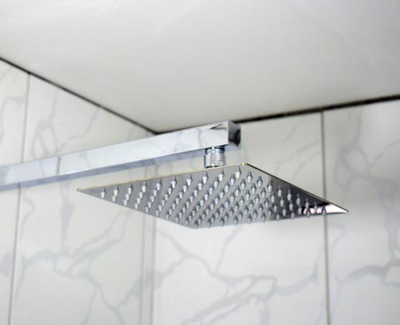 Ducha Chuveiro Slim Inox Com Braço 30 Cm Solar Gás - Water Menor preço em Ducha Chuveiro Slim Inox Com Braço 30 Cm Solar Gás - Water