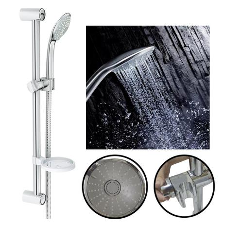 Ducha de Mão Chuveiro Suporte Flexivel Saboneteira Ajustavel Banheiro Casa - Leva Pra Malhar Menor preço em Ducha de Mão Chuveiro Suporte Flexivel Saboneteira Ajustavel Banheiro Casa - Leva Pra Malhar