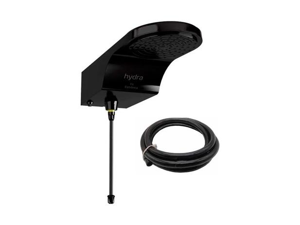 Ducha Eletrônica Fit Preta Jato Intenso 127v - Hydra Menor preço em Ducha Eletrônica Fit Preta Jato Intenso 127v - Hydra