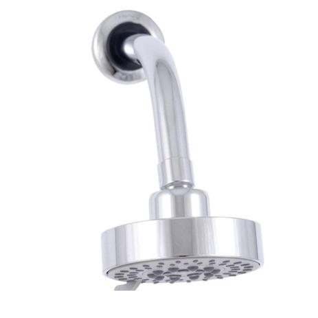 Ducha fria Slim 5 jatos 10cm 12304010 de parede sem desviador cromada Perflex Menor preço em Ducha fria Slim 5 jatos 10cm 12304010 de parede sem desviador cromada Perflex