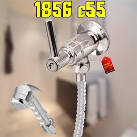 Ducha Higiênica 1856 C55 Cromada 9.07.0048.25 C/Gatilho Dn 15/20 1/4 Volta 1,20m Forusi Menor preço em Ducha Higiênica 1856 C55 Cromada 9.07.0048.25 C/Gatilho Dn 15/20 1/4 Volta 1,20m Forusi