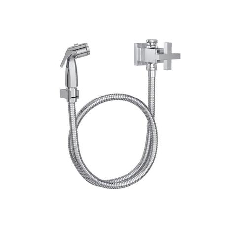 Ducha Higiênica com Registro E Derivação Duna Quadrata Cromada - Deca Menor preço em Ducha Higiênica com Registro E Derivação Duna Quadrata Cromada - Deca