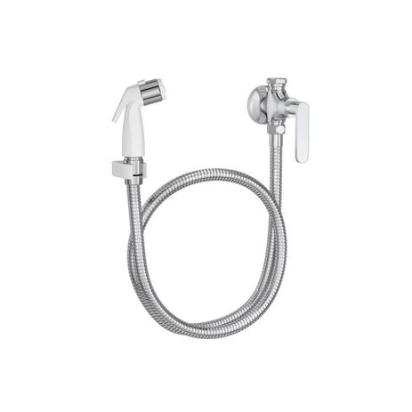 Ducha Higiênica com Registro E Derivação Flex Plus Branca E Cromada - Deca Menor preço em Ducha Higiênica com Registro E Derivação Flex Plus Branca E Cromada - Deca