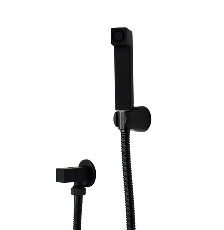 Ducha Higiênica Em Abs Black Fosco 1,20 Cm Registro Quadrado - Water Menor preço em Ducha Higiênica Em Abs Black Fosco 1,20 Cm Registro Quadrado - Water