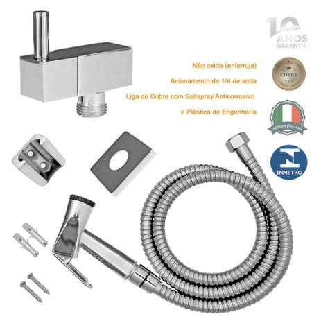 Ducha Higiênica Quadrada Metal 1/4 Volta 10 Anos Garantia - Lucca 1984 - Sigma metais é boa?