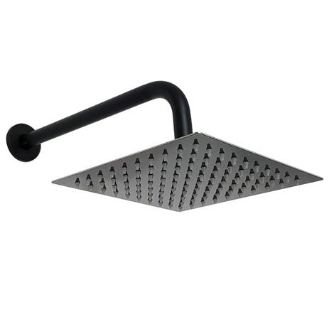 Ducha Quadrada 20x20 Inox Preto Alto Brilho Borda Fina com Braço - Máxima Metais é ruim? Ducha Quadrada 20x20 Inox Preto Alto Brilho Borda Fina com Braço - Máxima Metais é boa?