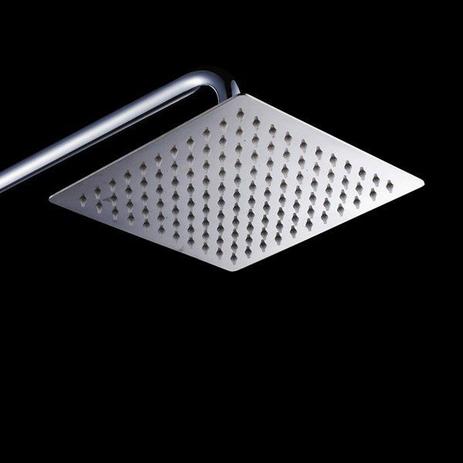 Ducha Quadrada 25x25 Inox SUS304 25cm Borda Fina com Braço - Máxima Metais - Premierdecor Menor preço em Ducha Quadrada 25x25 Inox SUS304 25cm Borda Fina com Braço - Máxima Metais - Premierdecor