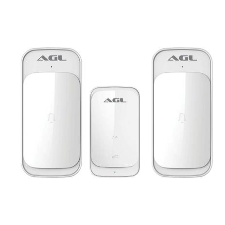 Dupla Campainha Residencial Agl Sem Fio Touch Screen 280 Mts BRANCO é boa?