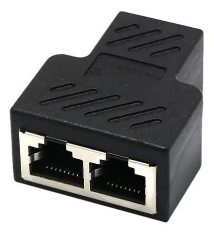 Duplicador Conector Extensor Rj45 Splitter Plug T Preto - Master Menor preço em Duplicador Conector Extensor Rj45 Splitter Plug T Preto - Master