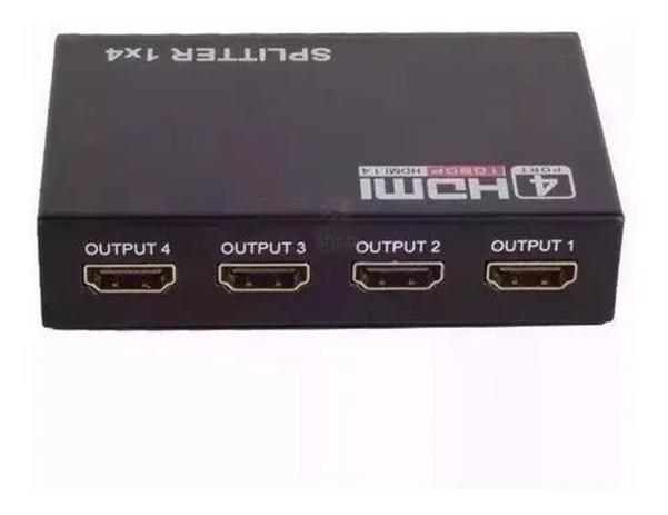 Duplicador Splitter Cabo Hdmi 1x4 Divisor Full Hd 1.4 3d Hub Menor preço em Duplicador Splitter Cabo Hdmi 1x4 Divisor Full Hd 1.4 3d Hub