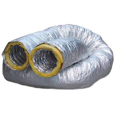 Duto Flexível Aluminizado Com Isolamento 6 Pol. 161mm (Rolo c/ 6 mts) - Frioshopping Menor preço em Duto Flexível Aluminizado Com Isolamento 6 Pol. 161mm (Rolo c/ 6 mts) - Frioshopping