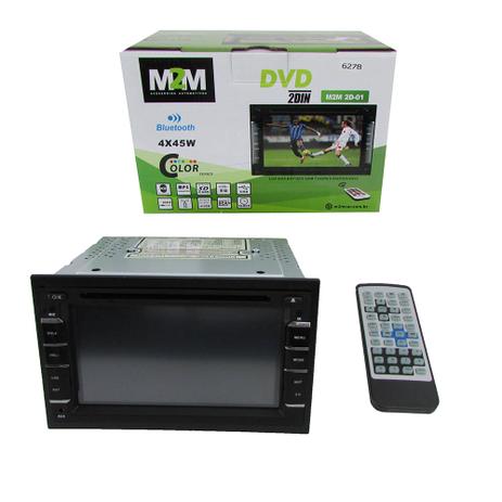 DVD 2 Din Universal com Bluetooth e Espelhamento - M2m car Menor preço em DVD 2 Din Universal com Bluetooth e Espelhamento - M2m car