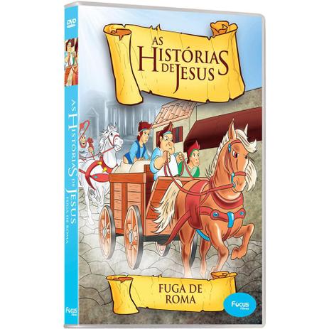 DVD - As Histórias de Jesus - Fuga de Roma - Focus filmes Menor preço em DVD - As Histórias de Jesus - Fuga de Roma - Focus filmes