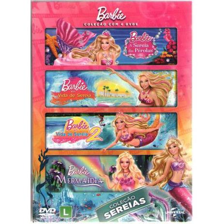 DVD - Coleção Barbie Sereias (4 DVDs) - Universal studios Menor preço em DVD - Coleção Barbie Sereias (4 DVDs) - Universal studios