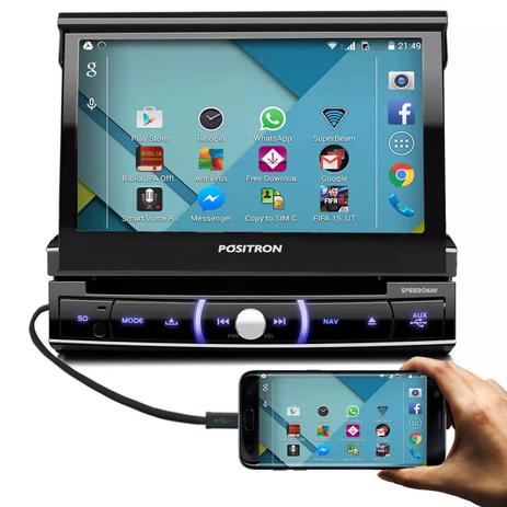 DVD Player Automotivo Pósitron SP6920 NAV 1 Din 7” Retrátil Bluetooth Touch GPS TV Digital USB MP3 - Positron Menor preço em DVD Player Automotivo Pósitron SP6920 NAV 1 Din 7” Retrátil Bluetooth Touch GPS TV Digital USB MP3 - Positron