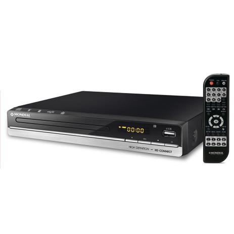 DVD Player Mondial D-18 com Entrada USB Cabo HD Connect e Função Karaokê Menor preço em DVD Player Mondial D-18 com Entrada USB Cabo HD Connect e Função Karaokê