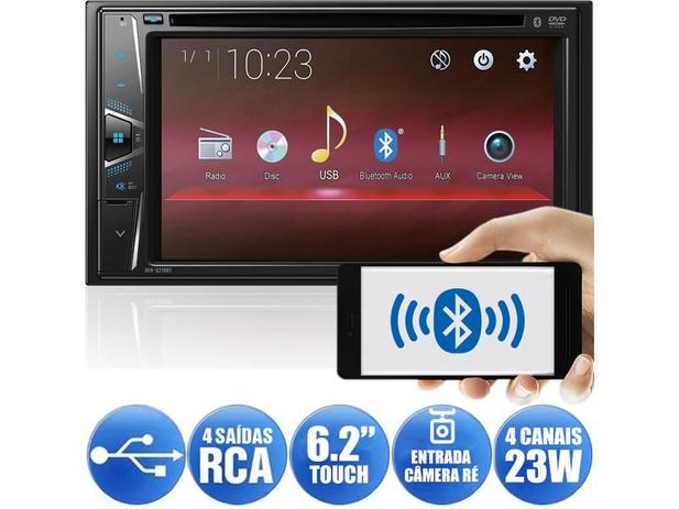 DVD Player Pioneer AVH-G218BT Bluetooth USB Android Auxiliar Tela 6 Pol 2 Pares RCA 2DIN é boa?