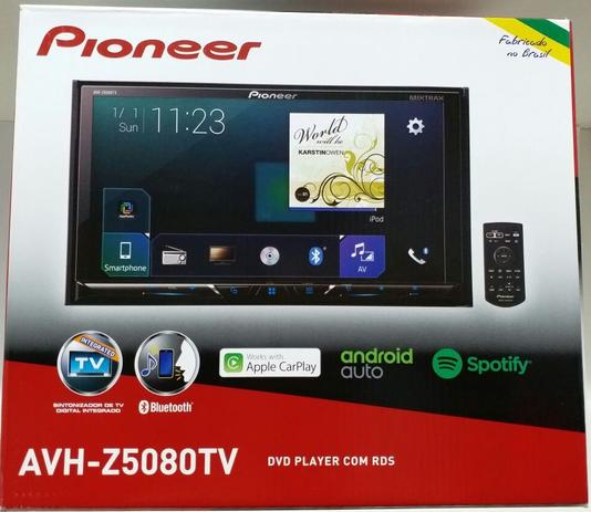 Dvd Player Pioneer Avh-z5080tv Bluetooth Waze Spotify Tv Digital Bluetooth Android auto 7 polegadas Menor preço em Dvd Player Pioneer Avh-z5080tv Bluetooth Waze Spotify Tv Digital Bluetooth Android auto 7 polegadas
