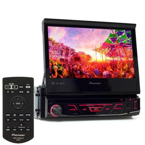Dvd Player Pioneer Retratil Tela 7 polegadas Avh-3180bt Bluetooth Usb auxiliar Menor preço em Dvd Player Pioneer Retratil Tela 7 polegadas Avh-3180bt Bluetooth Usb auxiliar