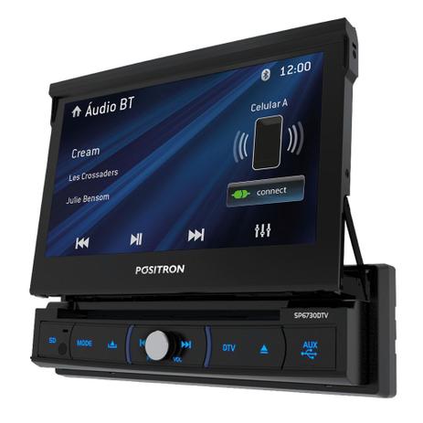 DVD Player Pósitron SP6730DTV 7 Pol Retrátil Menor preço em DVD Player Pósitron SP6730DTV 7 Pol Retrátil