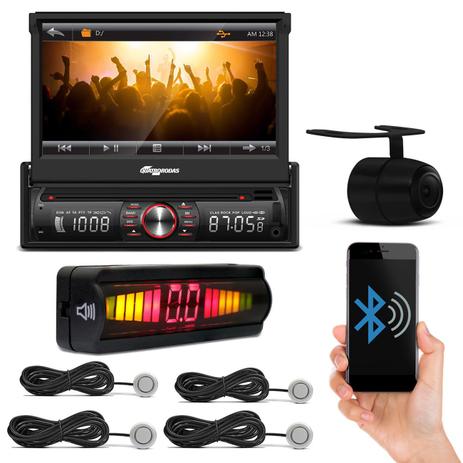 DVD Player Quatro Rodas MTC6617 Bluetooth MP3 USB SD + Câmera de Ré + Sensor de Estacionamento Prata - Prime é boa?
