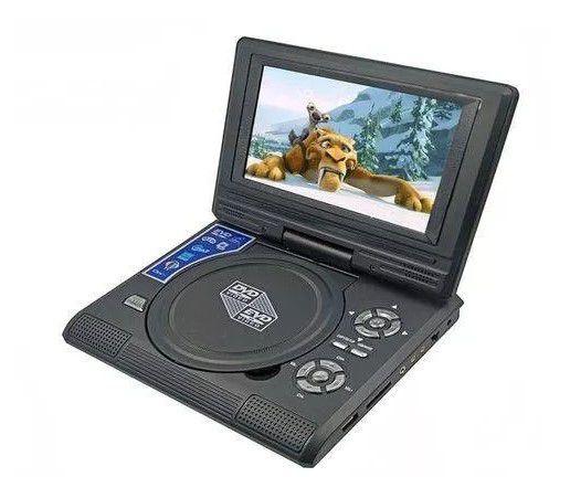 DVD Portátil Evd com leitor de tv player 7.8 USB game - Dpu Menor preço em DVD Portátil Evd com leitor de tv player 7.8 USB game - Dpu