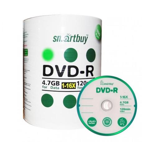 DVD-R 4.7GB 1-16x - Smartbuy - com Logo - 100 Unidades Menor preço em DVD-R 4.7GB 1-16x - Smartbuy - com Logo - 100 Unidades