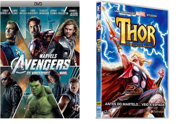 DVD Thor - O Filho de Asgard + DVD Os Vingadores - The Avengers - Combo Menor preço em DVD Thor - O Filho de Asgard + DVD Os Vingadores - The Avengers - Combo