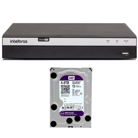 DVR 16 Canais Intelbras 4K MHDX 5116 8MP + HD WD Purple 4TB Menor preço em DVR 16 Canais Intelbras 4K MHDX 5116 8MP + HD WD Purple 4TB