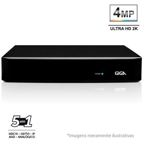 DVR Stand Alone 8 Canais Giga GS08OPEN4Mi2 - 4MP, Ultra HD 2k, 5 em 1 - HDCVI, HDTVI, AHD, CVBS, IP - Giga security é boa?