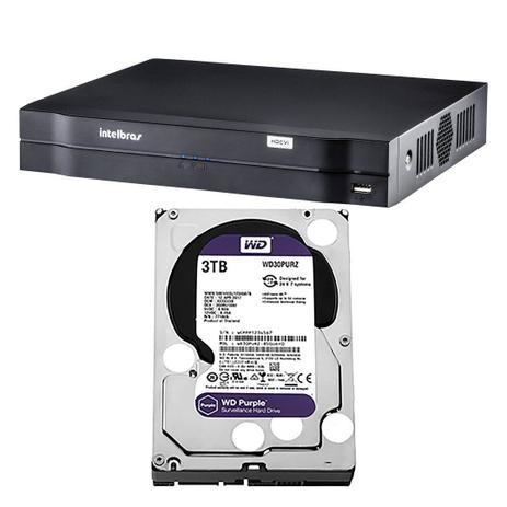 DVR Stand Alone Intelbras 16 Canais MHDX 1016 G3 + HD Western Digital 3 Tera Purple WD30PURX Menor preço em DVR Stand Alone Intelbras 16 Canais MHDX 1016 G3 + HD Western Digital 3 Tera Purple WD30PURX