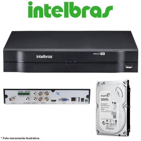DVR Stand Alone Multi HD Intelbras MHDX-1104 4 Canais + HD 500GB Pipeline de CFTV - Intelbras e western digital Menor preço em DVR Stand Alone Multi HD Intelbras MHDX-1104 4 Canais + HD 500GB Pipeline de CFTV - Intelbras e western digital