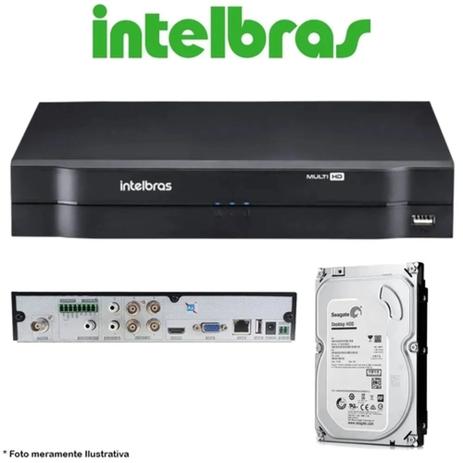 DVR Stand Alone Multi HD Intelbras MHDX-1104 4 Canais + HD 500GB Pipeline de CFTV Menor preço em DVR Stand Alone Multi HD Intelbras MHDX-1104 4 Canais + HD 500GB Pipeline de CFTV