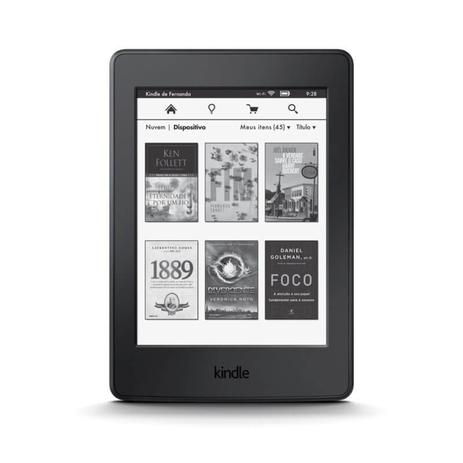 E-Reader Amazon Kindle Paperwhite Preto com tela de 6” Wi-fi e 4GB de memória Menor preço em E-Reader Amazon Kindle Paperwhite Preto com tela de 6” Wi-fi e 4GB de memória