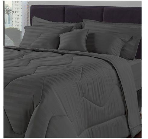 Edredom 300 Fios 100% Algodão Solteiro 270x170cm Adamascado Chumbo BF Colchões é ruim? Edredom 300 Fios 100% Algodão Solteiro 270x170cm Adamascado Chumbo BF Colchões é boa?