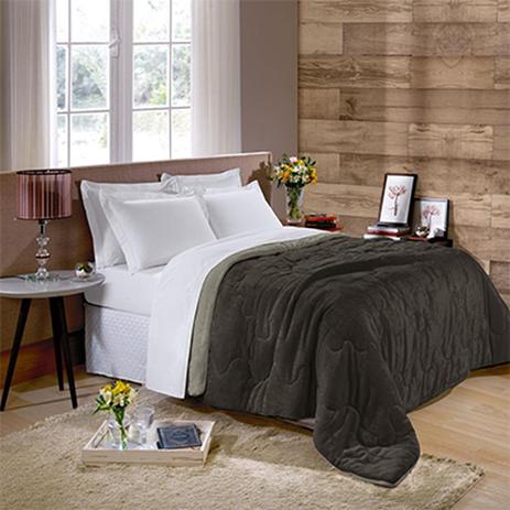 Edredom Buettner Solteiro Plush Flannel Dupla Face 150mx180m Chocolate Menor preço em Edredom Buettner Solteiro Plush Flannel Dupla Face 150mx180m Chocolate