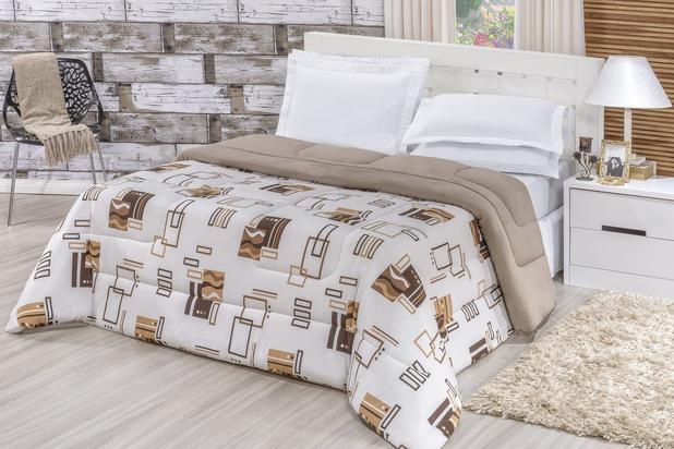 Edredom Casal king Quality Malha 100 Algodão AVELÃ - Colleone enxovais Menor preço em Edredom Casal king Quality Malha 100 Algodão AVELÃ - Colleone enxovais