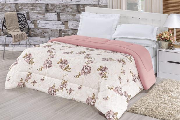 Edredom Casal Queen Quality Malha 100% Algodão ROSÊ - Colleone Enxovais Menor preço em Edredom Casal Queen Quality Malha 100% Algodão ROSÊ - Colleone Enxovais