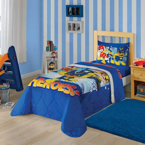 Edredom Infantil Azul Personagem Patrulha Canina Lepper Menor preço em Edredom Infantil Azul Personagem Patrulha Canina Lepper