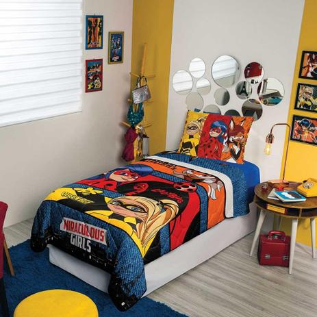 Edredom Infantil Menina Lepper Ladybug As Incríveis Corajosas Menor preço em Edredom Infantil Menina Lepper Ladybug As Incríveis Corajosas