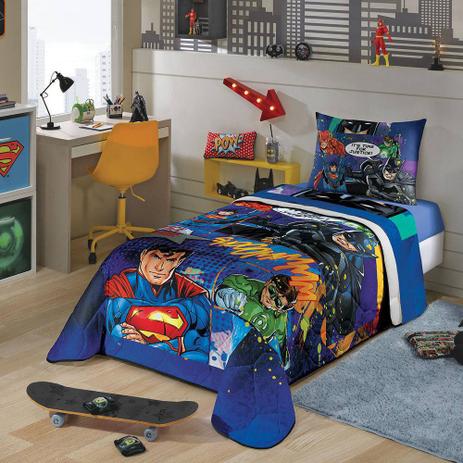 Edredom Infantil menina Lepper Liga da Justiça Menor preço em Edredom Infantil menina Lepper Liga da Justiça