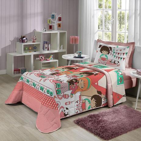edredom infantil menina tecebem estampa cabaninha Menor preço em edredom infantil menina tecebem estampa cabaninha