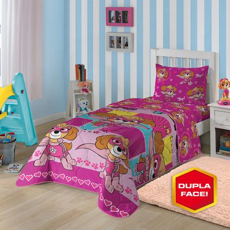 Edredom Infantil Patrulha Canina Menina - Lepper Menor preço em Edredom Infantil Patrulha Canina Menina - Lepper