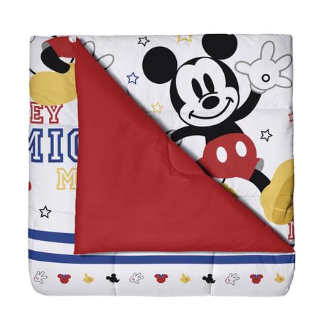 Edredom Infantil Vermelho Disney Mickey Play Santista Menor preço em Edredom Infantil Vermelho Disney Mickey Play Santista