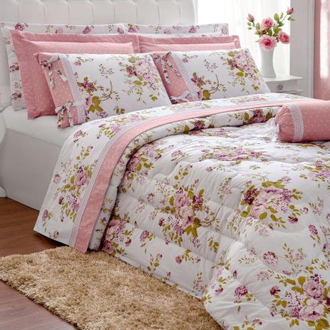 Edredom Passione Queen Percal 180 Fios Algodão 06 Peças - Casaborda Menor preço em Edredom Passione Queen Percal 180 Fios Algodão 06 Peças - Casaborda