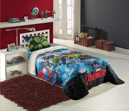 Edredom Solteiro Avengers 1,50x2,00 Lepper Menor preço em Edredom Solteiro Avengers 1,50x2,00 Lepper