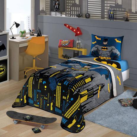 Edredom Solteiro Estampado Batman 1,50 M X 2,00 M - Lepper Menor preço em Edredom Solteiro Estampado Batman 1,50 M X 2,00 M - Lepper