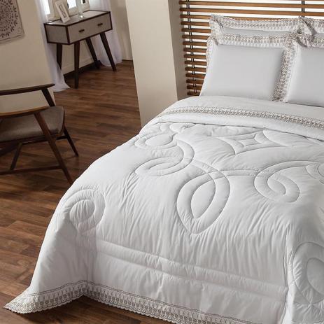 Edredom Solteiro Plumasul Luxury Percal 230 Fios 160X220Cm Branco Menor preço em Edredom Solteiro Plumasul Luxury Percal 230 Fios 160X220Cm Branco