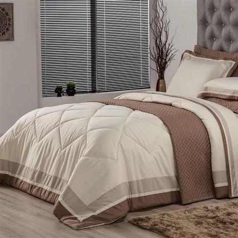 Edredom Solteiro Plumasul Soft Comfort 160X220Cm Microfibra Bege Menor preço em Edredom Solteiro Plumasul Soft Comfort 160X220Cm Microfibra Bege
